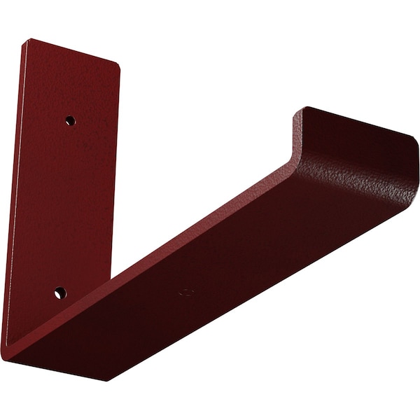 Ekena Millwork Steel Hanging Shelf Bracket, Hammered Bright Red 2"W x 10"D x 6 1/2"H BKTM02X10X06HSHRE - main